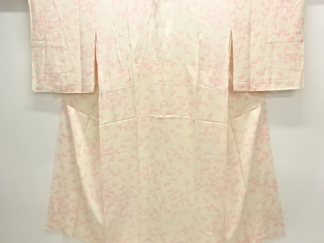 JAPANESE KIMONO / ANTIQUE HITOE JUBAN / SILK / KINSHA / BUTTERFLY